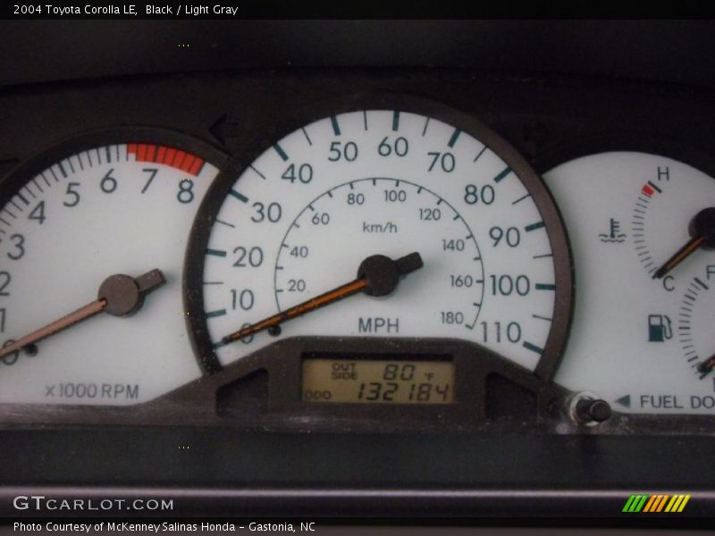 Black / Light Gray 2004 Toyota Corolla LE