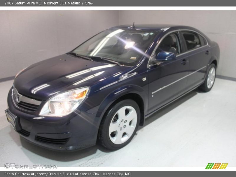 Midnight Blue Metallic / Gray 2007 Saturn Aura XE