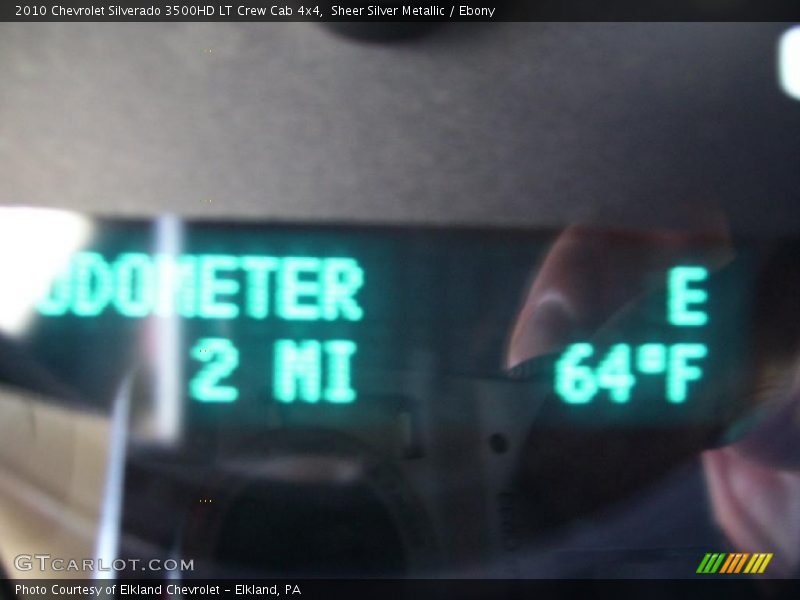 Sheer Silver Metallic / Ebony 2010 Chevrolet Silverado 3500HD LT Crew Cab 4x4