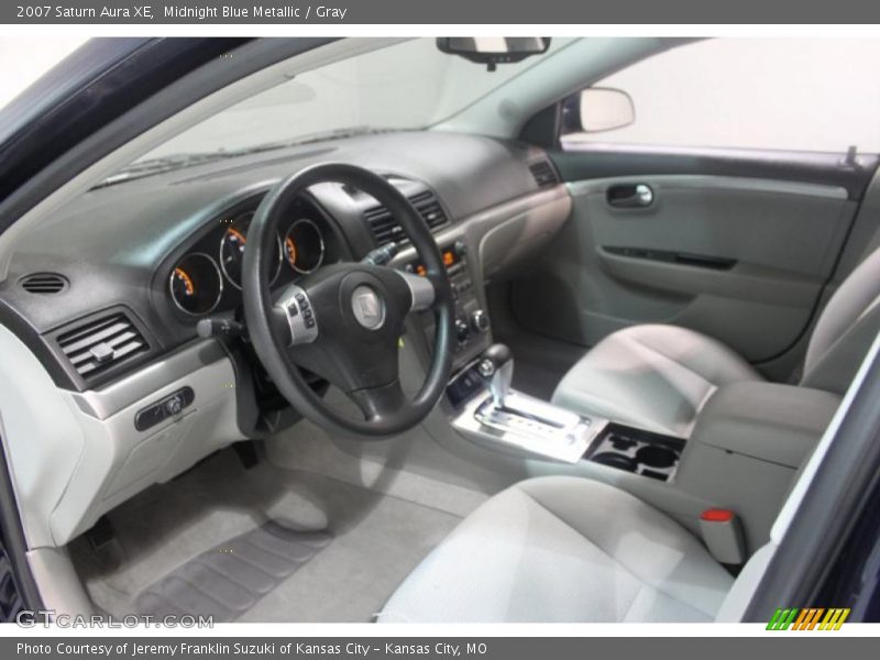 Midnight Blue Metallic / Gray 2007 Saturn Aura XE