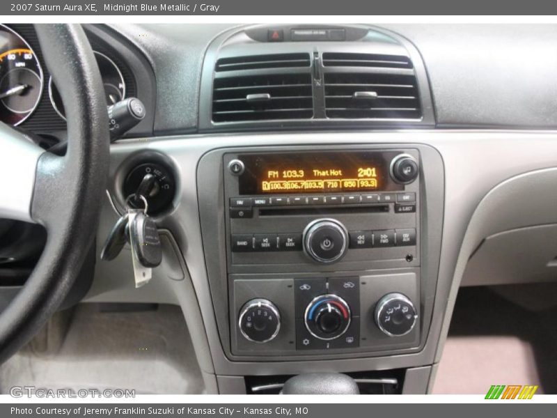 Midnight Blue Metallic / Gray 2007 Saturn Aura XE