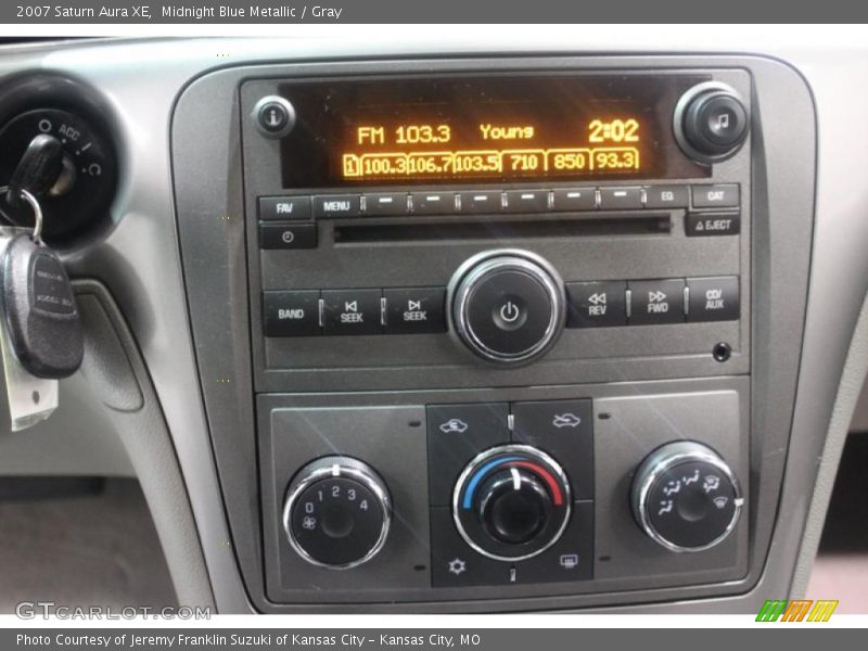 Midnight Blue Metallic / Gray 2007 Saturn Aura XE