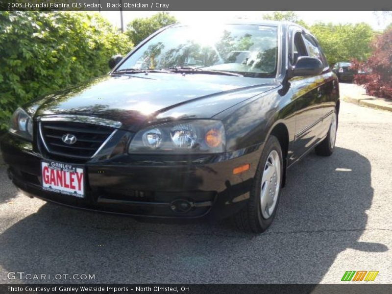 Black Obsidian / Gray 2005 Hyundai Elantra GLS Sedan