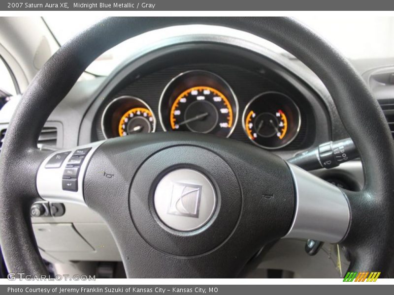 Midnight Blue Metallic / Gray 2007 Saturn Aura XE