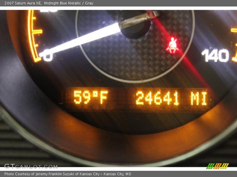 Midnight Blue Metallic / Gray 2007 Saturn Aura XE