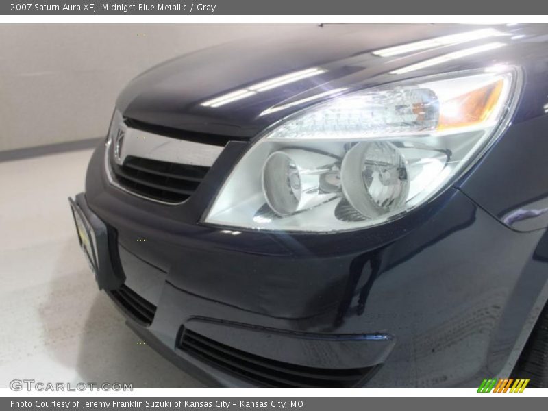 Midnight Blue Metallic / Gray 2007 Saturn Aura XE
