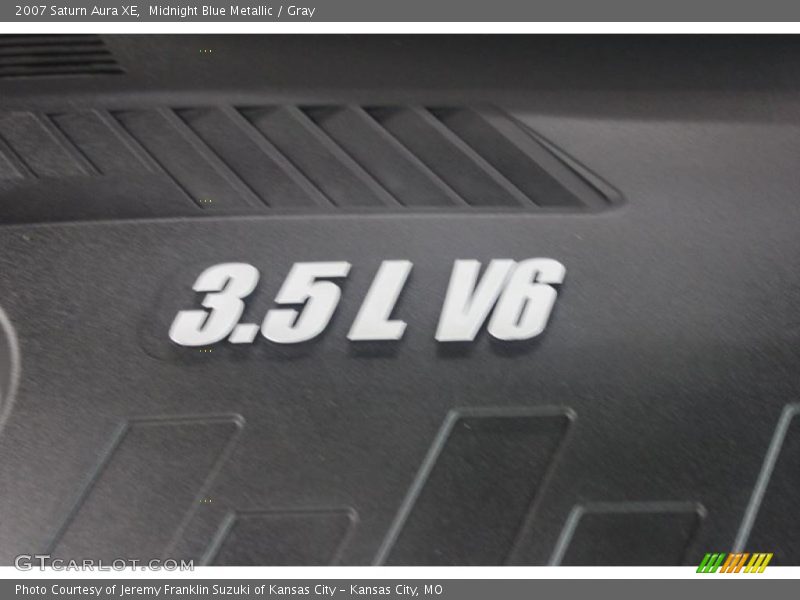 Midnight Blue Metallic / Gray 2007 Saturn Aura XE
