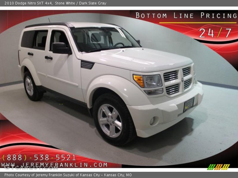 Stone White / Dark Slate Gray 2010 Dodge Nitro SXT 4x4