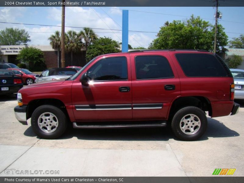 Sport Red Metallic / Tan/Neutral 2004 Chevrolet Tahoe