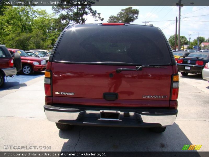 Sport Red Metallic / Tan/Neutral 2004 Chevrolet Tahoe