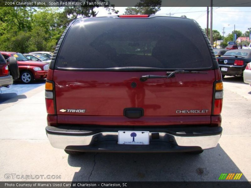 Sport Red Metallic / Tan/Neutral 2004 Chevrolet Tahoe