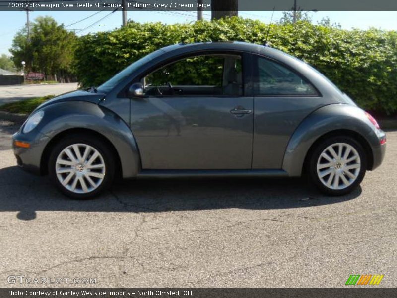Platinum Grey / Cream Beige 2008 Volkswagen New Beetle SE Coupe
