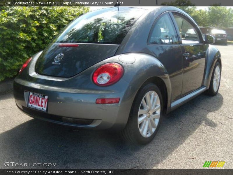Platinum Grey / Cream Beige 2008 Volkswagen New Beetle SE Coupe