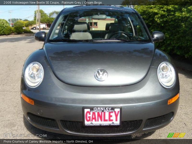 Platinum Grey / Cream Beige 2008 Volkswagen New Beetle SE Coupe