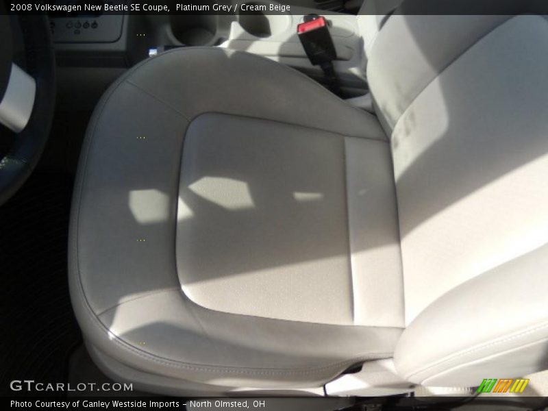 Platinum Grey / Cream Beige 2008 Volkswagen New Beetle SE Coupe