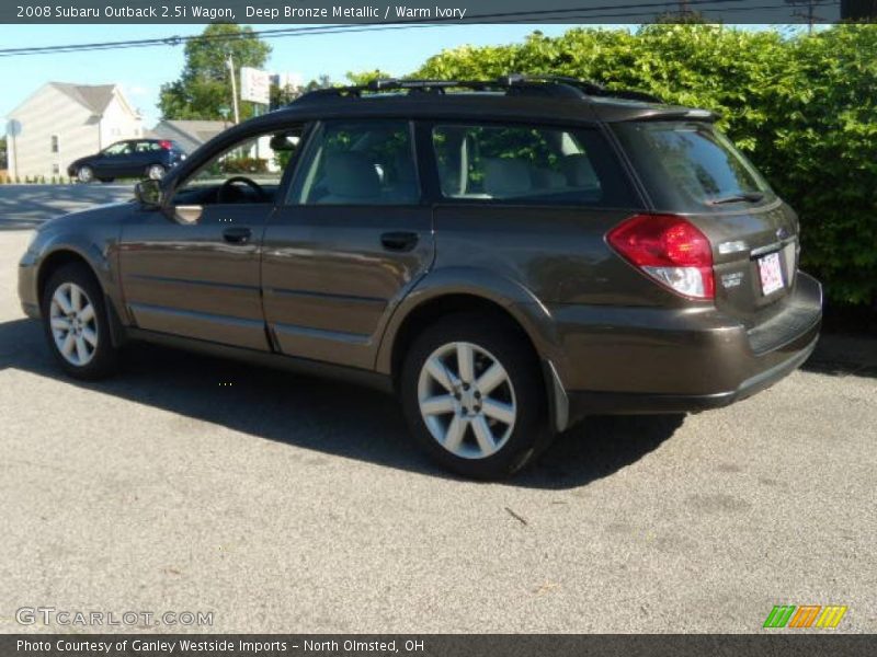 Deep Bronze Metallic / Warm Ivory 2008 Subaru Outback 2.5i Wagon