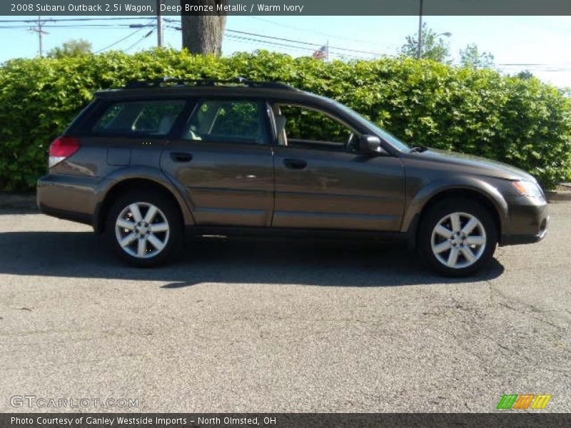 Deep Bronze Metallic / Warm Ivory 2008 Subaru Outback 2.5i Wagon