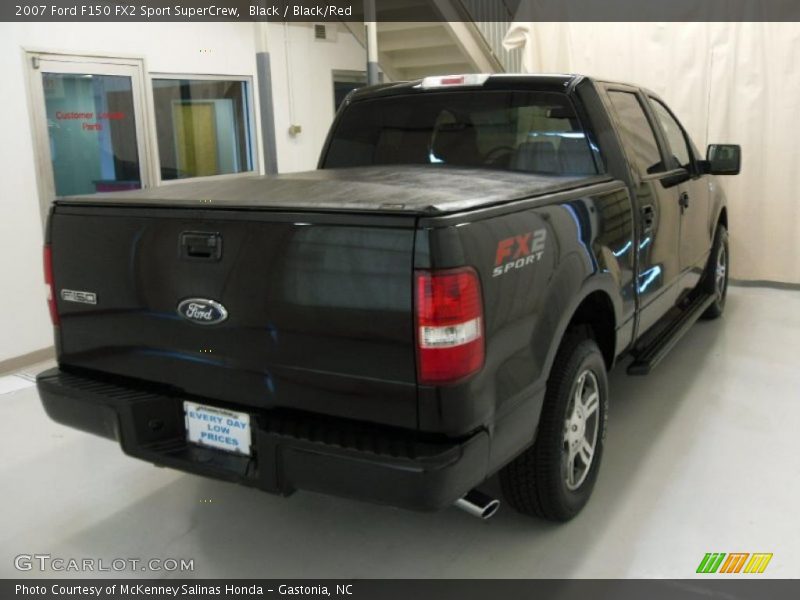Black / Black/Red 2007 Ford F150 FX2 Sport SuperCrew