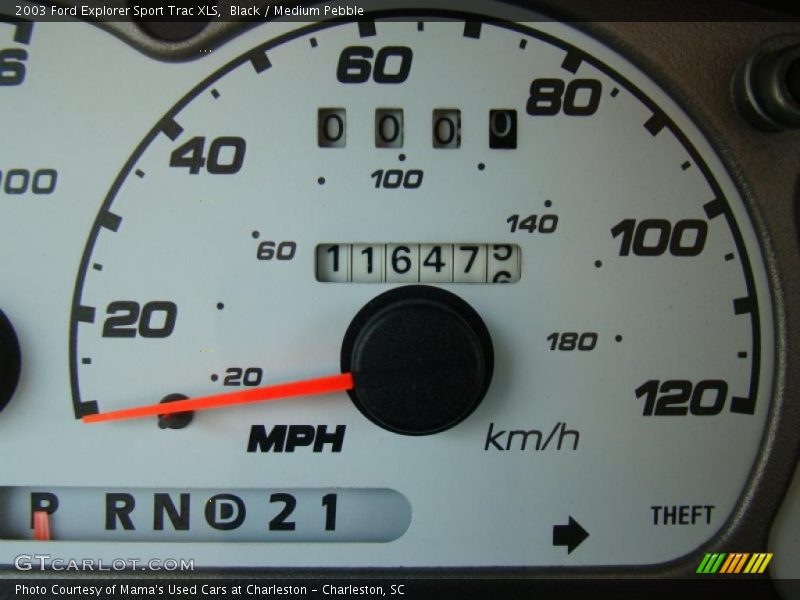 Black / Medium Pebble 2003 Ford Explorer Sport Trac XLS