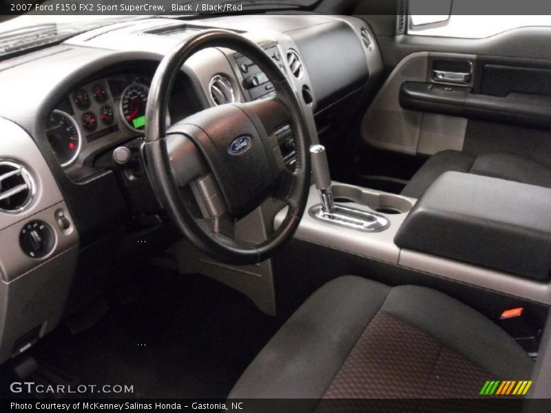 Black / Black/Red 2007 Ford F150 FX2 Sport SuperCrew