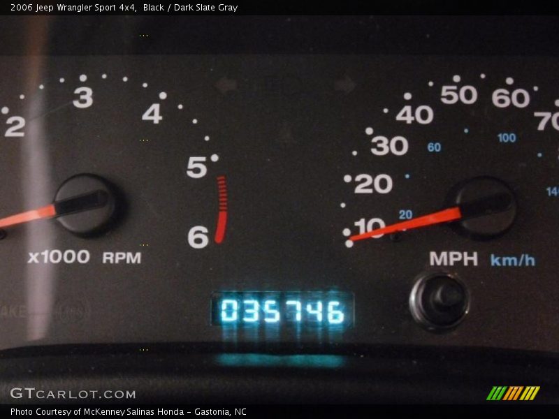 Black / Dark Slate Gray 2006 Jeep Wrangler Sport 4x4