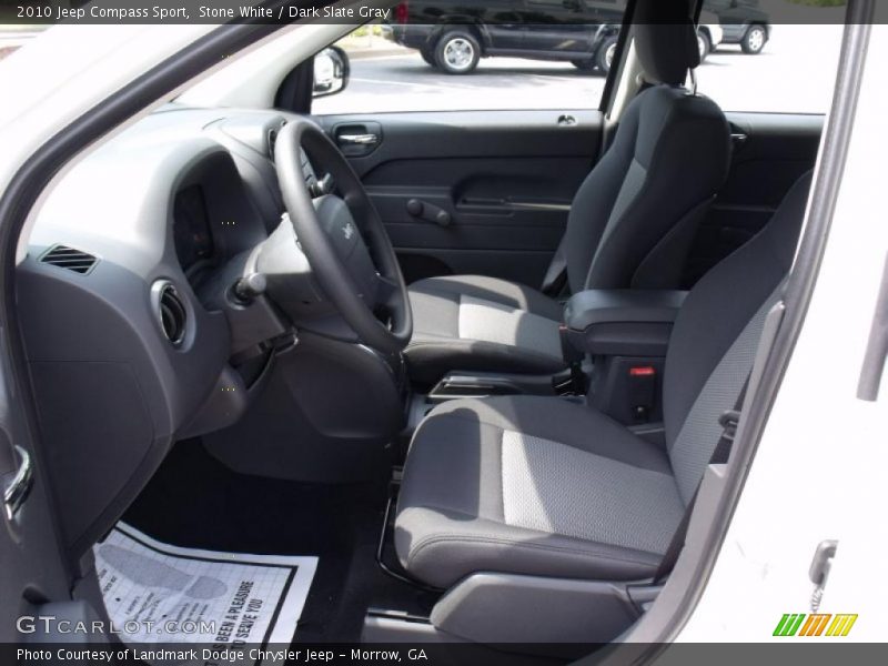 Stone White / Dark Slate Gray 2010 Jeep Compass Sport