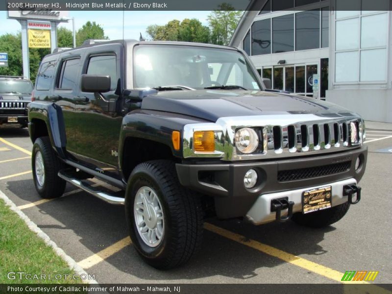 Midnight Blue Metallic / Ebony Black 2008 Hummer H3