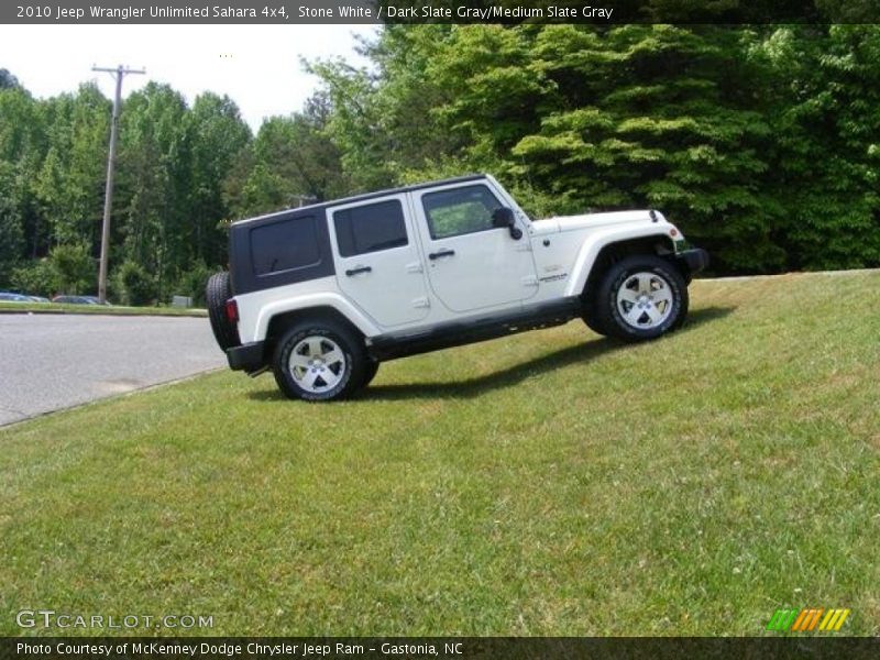 Stone White / Dark Slate Gray/Medium Slate Gray 2010 Jeep Wrangler Unlimited Sahara 4x4