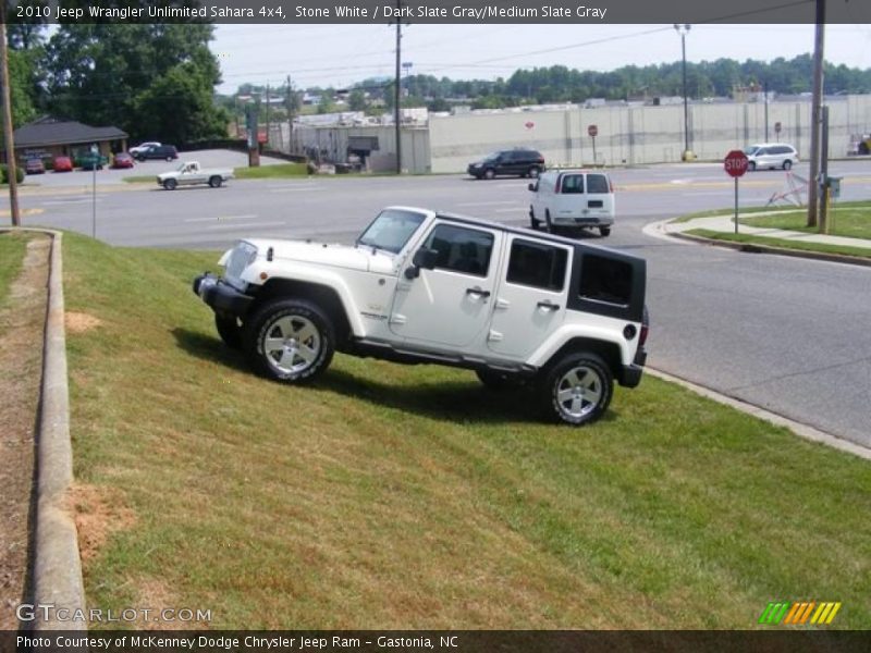 Stone White / Dark Slate Gray/Medium Slate Gray 2010 Jeep Wrangler Unlimited Sahara 4x4