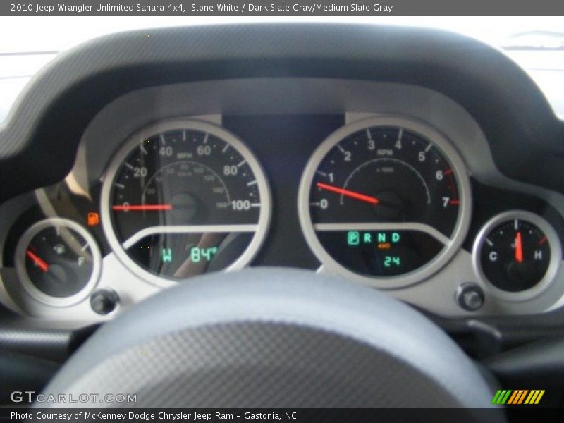 Stone White / Dark Slate Gray/Medium Slate Gray 2010 Jeep Wrangler Unlimited Sahara 4x4