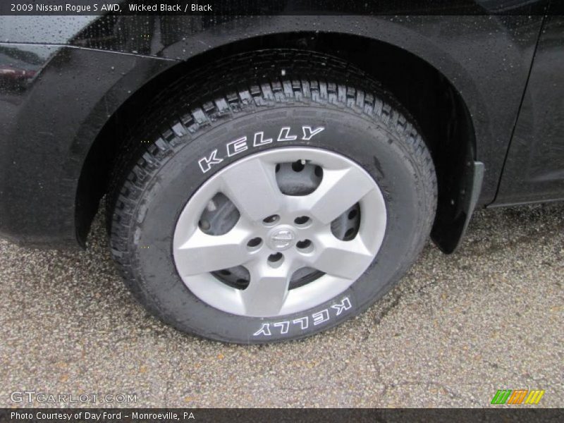 Wicked Black / Black 2009 Nissan Rogue S AWD