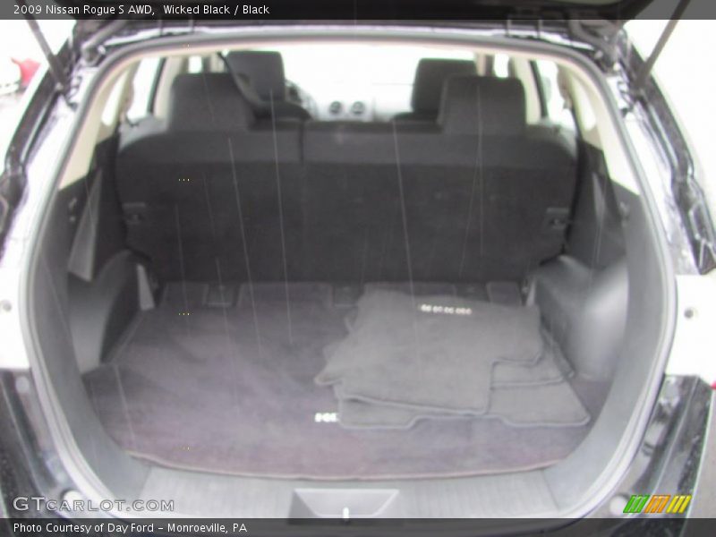 Wicked Black / Black 2009 Nissan Rogue S AWD