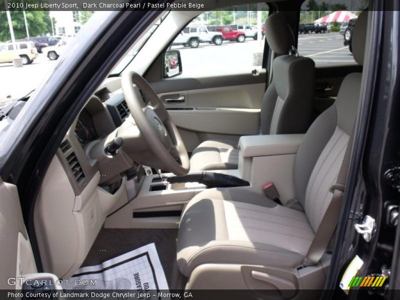 Dark Charcoal Pearl / Pastel Pebble Beige 2010 Jeep Liberty Sport