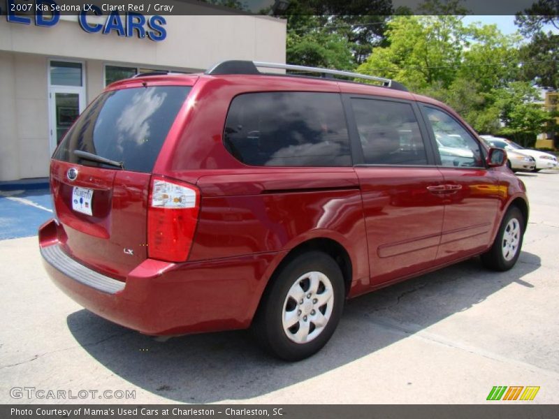 Claret Red / Gray 2007 Kia Sedona LX