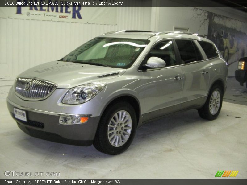 Quicksilver Metallic / Ebony/Ebony 2010 Buick Enclave CXL AWD