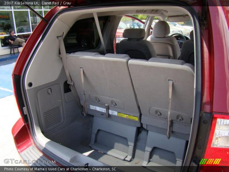 Claret Red / Gray 2007 Kia Sedona LX