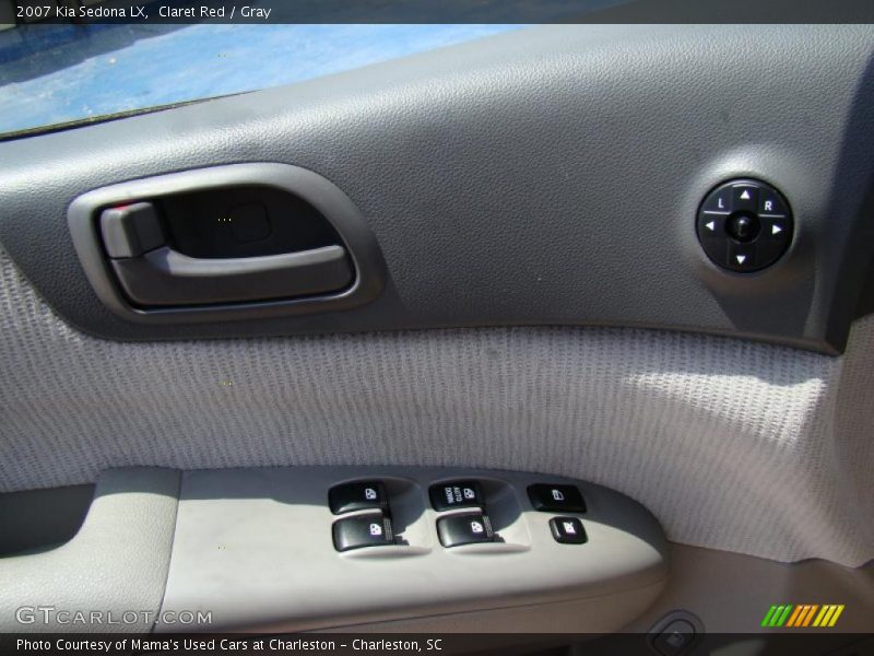 Claret Red / Gray 2007 Kia Sedona LX