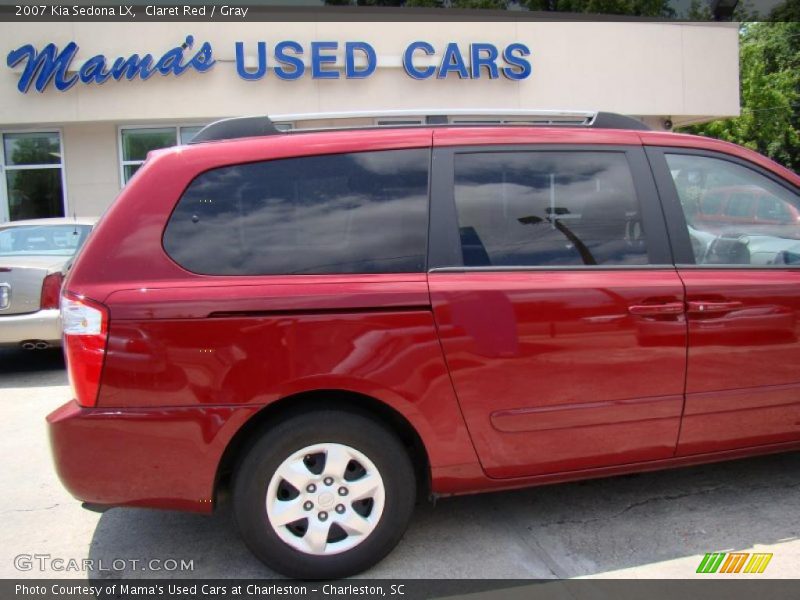 Claret Red / Gray 2007 Kia Sedona LX