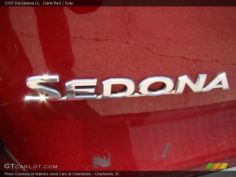 Claret Red / Gray 2007 Kia Sedona LX