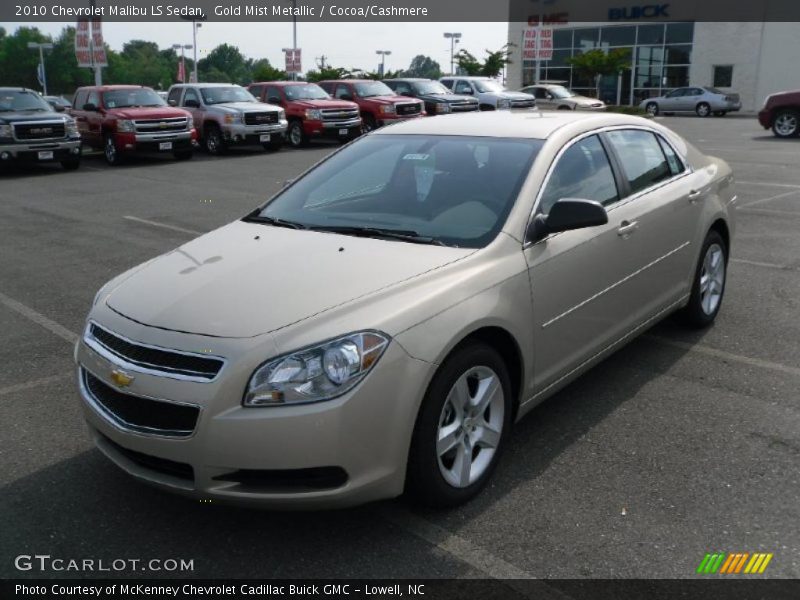 Gold Mist Metallic / Cocoa/Cashmere 2010 Chevrolet Malibu LS Sedan
