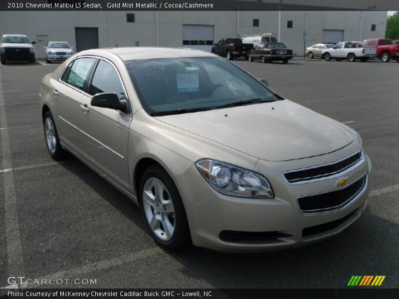 Gold Mist Metallic / Cocoa/Cashmere 2010 Chevrolet Malibu LS Sedan