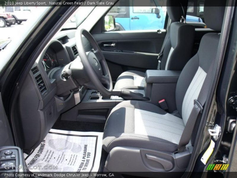 Natural Green Pearl / Dark Slate Gray 2010 Jeep Liberty Sport