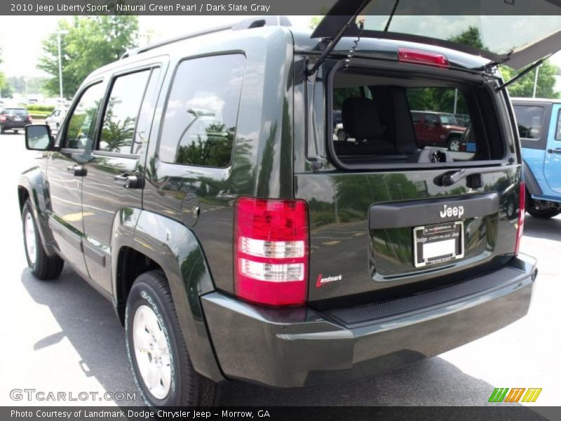 Natural Green Pearl / Dark Slate Gray 2010 Jeep Liberty Sport