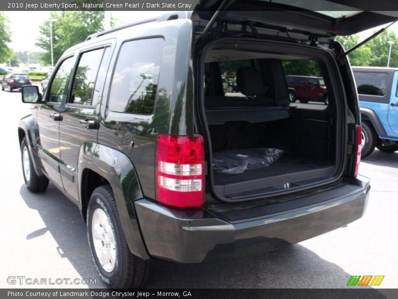 Natural Green Pearl / Dark Slate Gray 2010 Jeep Liberty Sport