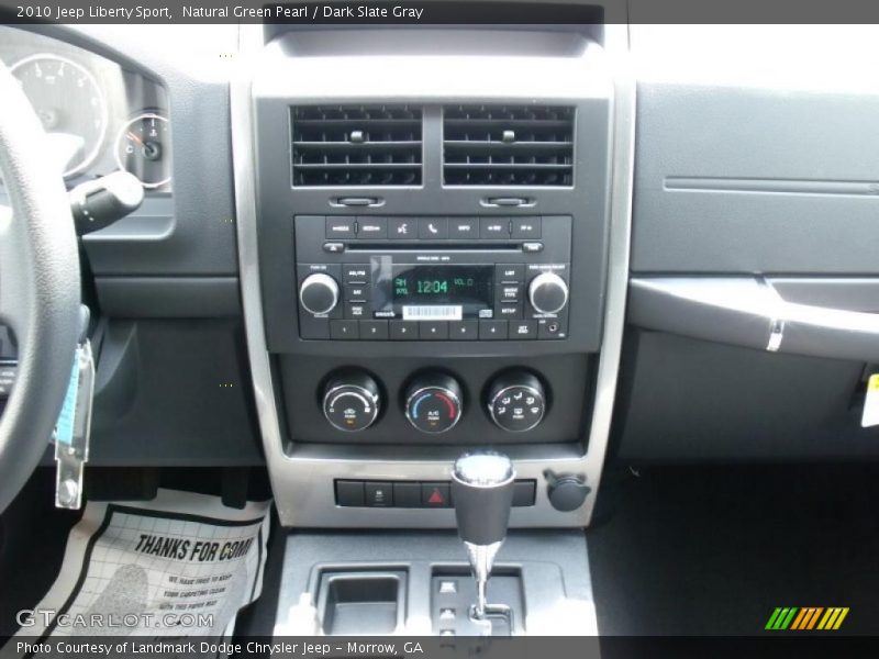 Natural Green Pearl / Dark Slate Gray 2010 Jeep Liberty Sport