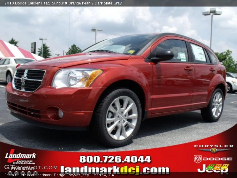 Sunburst Orange Pearl / Dark Slate Gray 2010 Dodge Caliber Heat