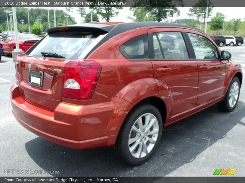 Sunburst Orange Pearl / Dark Slate Gray 2010 Dodge Caliber Heat