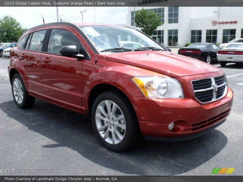 Sunburst Orange Pearl / Dark Slate Gray 2010 Dodge Caliber Heat