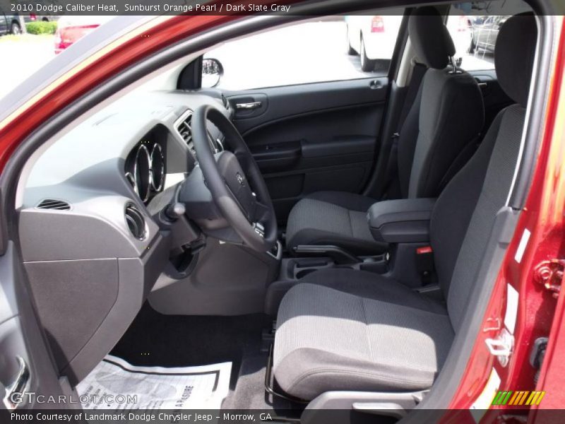 Sunburst Orange Pearl / Dark Slate Gray 2010 Dodge Caliber Heat