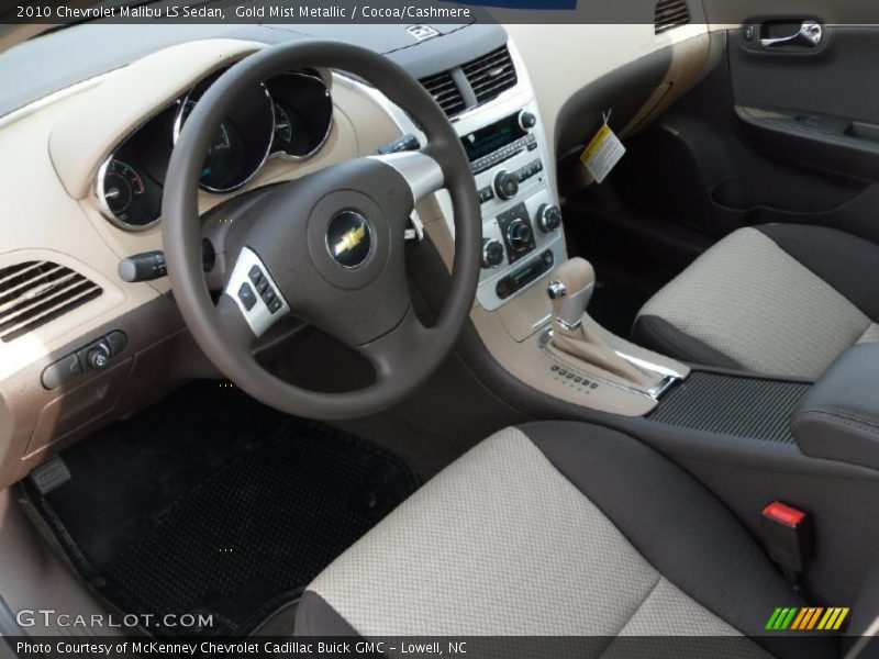 Gold Mist Metallic / Cocoa/Cashmere 2010 Chevrolet Malibu LS Sedan